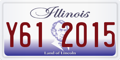 IL license plate Y612015