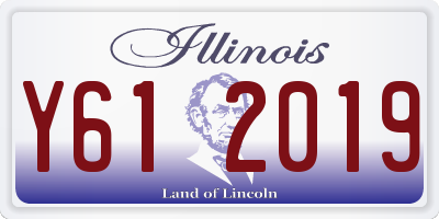 IL license plate Y612019