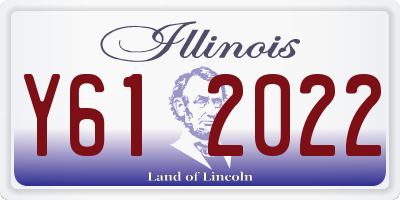 IL license plate Y612022
