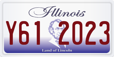 IL license plate Y612023