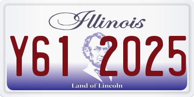IL license plate Y612025