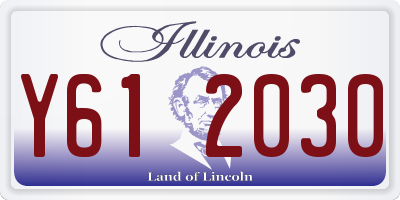 IL license plate Y612030