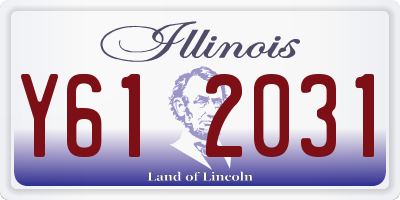 IL license plate Y612031