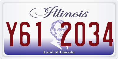 IL license plate Y612034