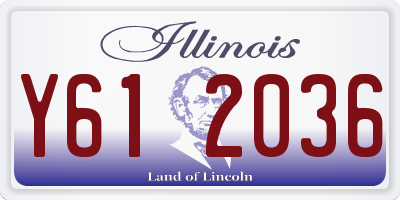 IL license plate Y612036