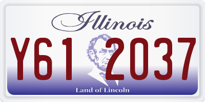 IL license plate Y612037