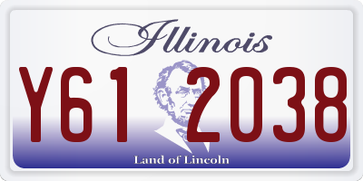 IL license plate Y612038
