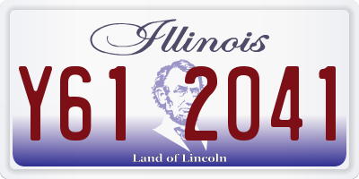 IL license plate Y612041