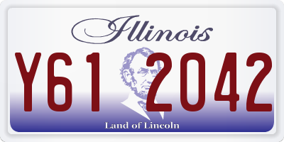 IL license plate Y612042
