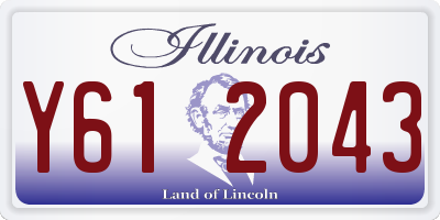 IL license plate Y612043