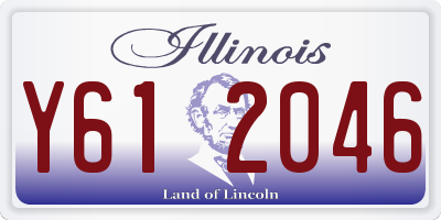 IL license plate Y612046