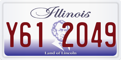 IL license plate Y612049