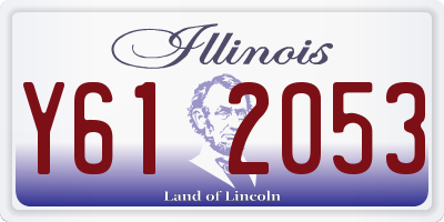 IL license plate Y612053