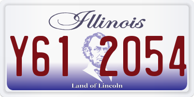 IL license plate Y612054