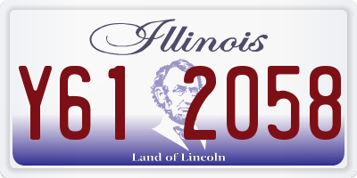 IL license plate Y612058