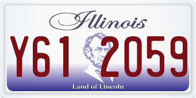 IL license plate Y612059
