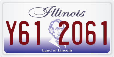 IL license plate Y612061