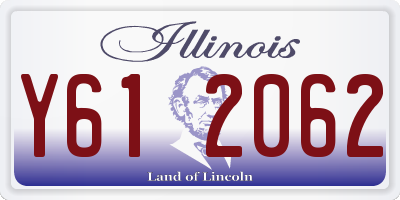 IL license plate Y612062