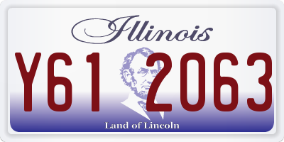IL license plate Y612063