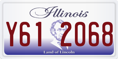 IL license plate Y612068