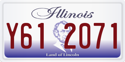 IL license plate Y612071