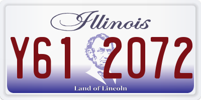 IL license plate Y612072