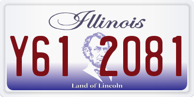 IL license plate Y612081