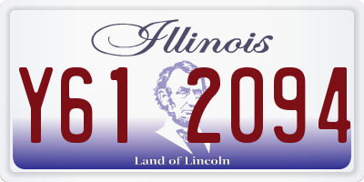 IL license plate Y612094