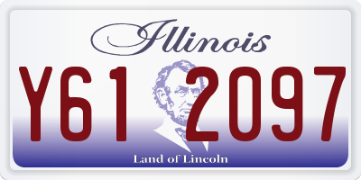 IL license plate Y612097