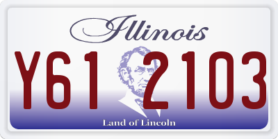 IL license plate Y612103