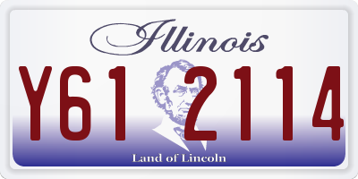 IL license plate Y612114