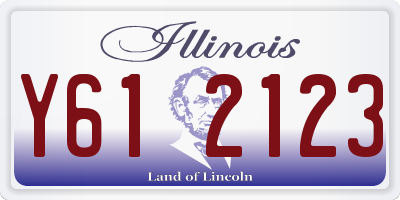 IL license plate Y612123
