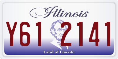 IL license plate Y612141