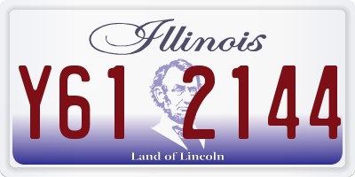 IL license plate Y612144