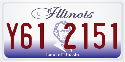 IL license plate Y612151