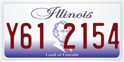 IL license plate Y612154