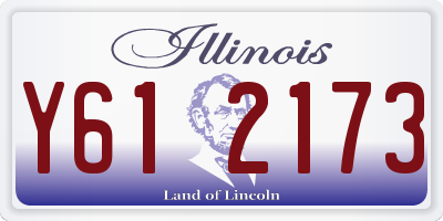 IL license plate Y612173