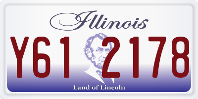IL license plate Y612178