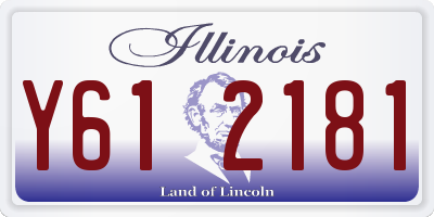 IL license plate Y612181