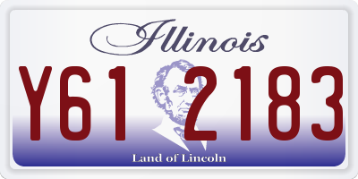 IL license plate Y612183