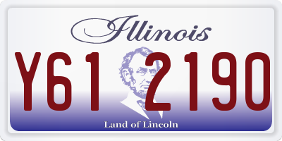 IL license plate Y612190