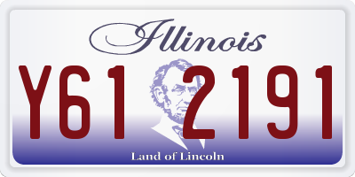IL license plate Y612191