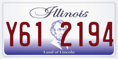 IL license plate Y612194