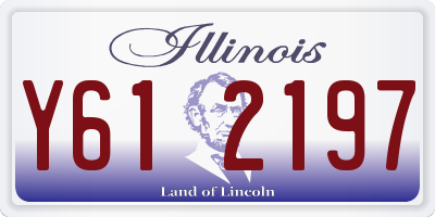 IL license plate Y612197