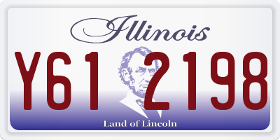 IL license plate Y612198