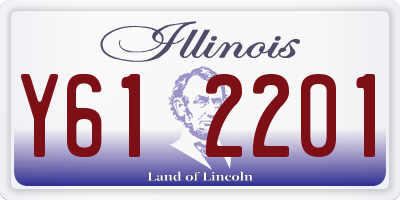 IL license plate Y612201