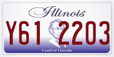 IL license plate Y612203
