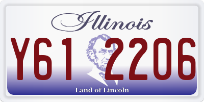 IL license plate Y612206