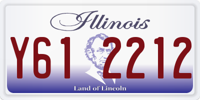IL license plate Y612212
