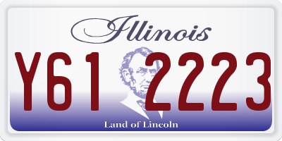 IL license plate Y612223
